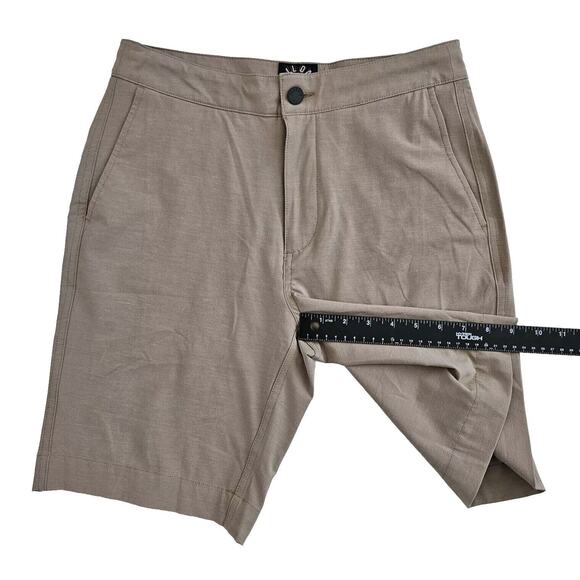 Faherty All Day Shorts (Mens 32) Drawstring Lounge Bermuda Stretch 9" Inseam Tan - Picture 6 of 6